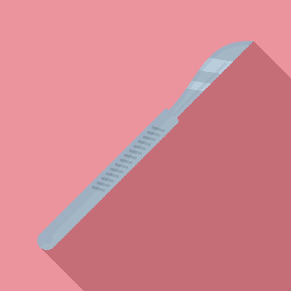 Scalpel icon, flat style vector