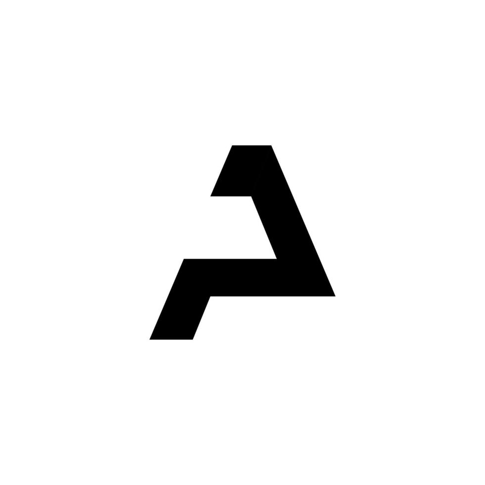 letter a creative icon vector