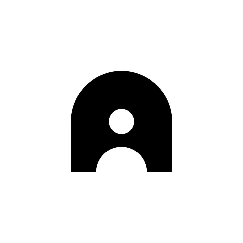 letter a creative icon vector