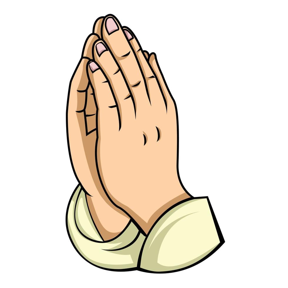 Hand Prayer Illustration vector