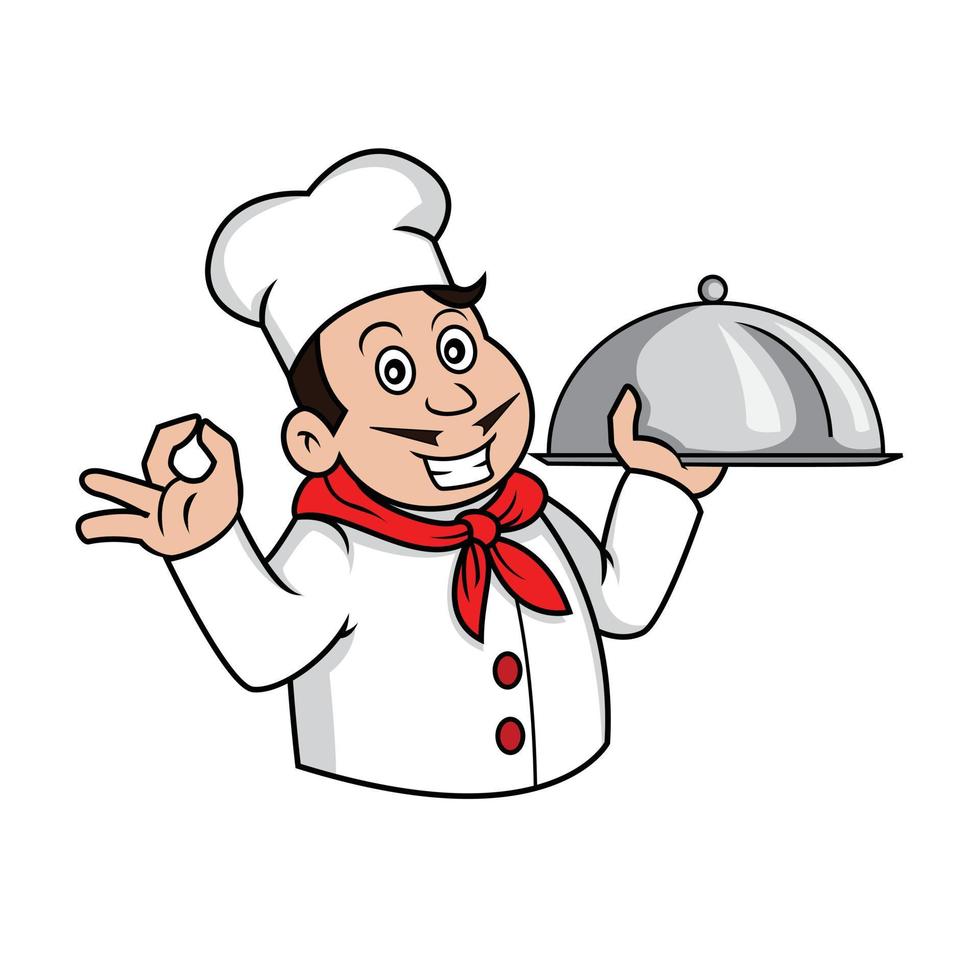 chef, vector, ilustración vector