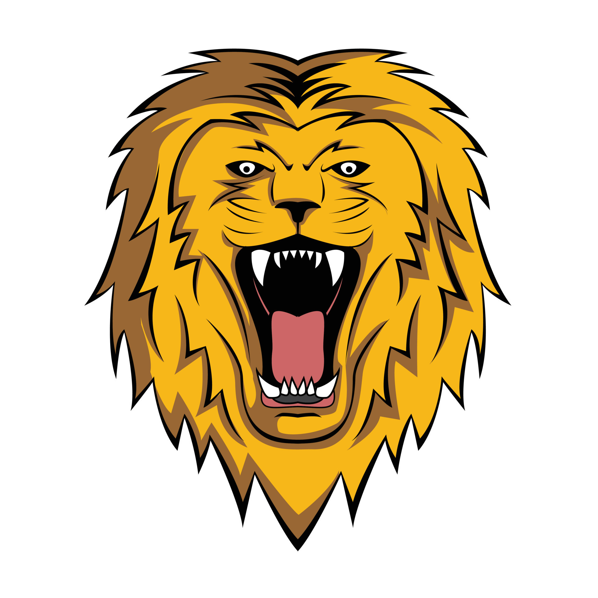 Lion Roar Illustration 14486317 Vector Art at Vecteezy