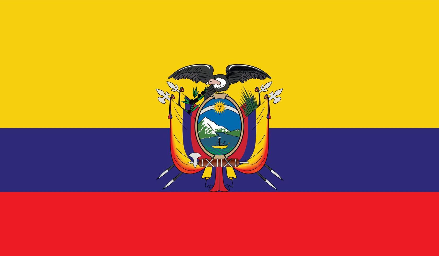 Ecuador flag image vector