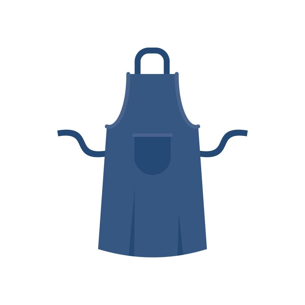 Worker apron icon, flat style vector