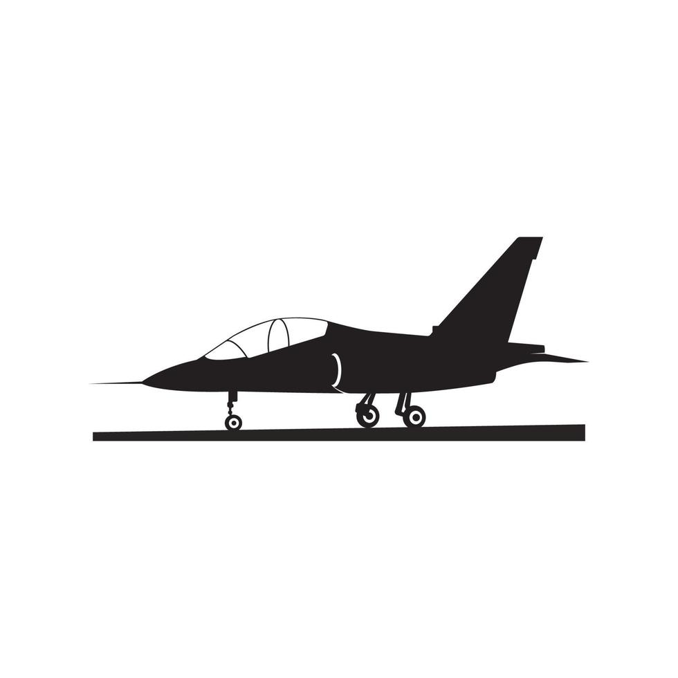 icono de avión de combate vector