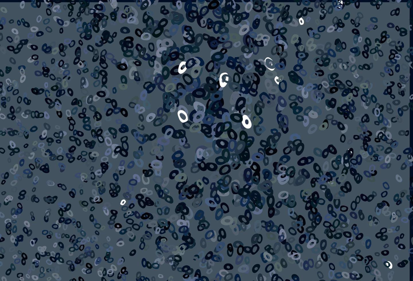 Dark BLUE vector cover with spots.