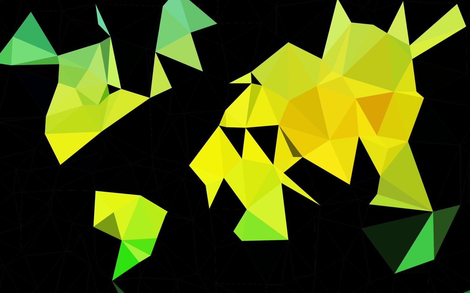 Light Green, Yellow vector blurry triangle template.