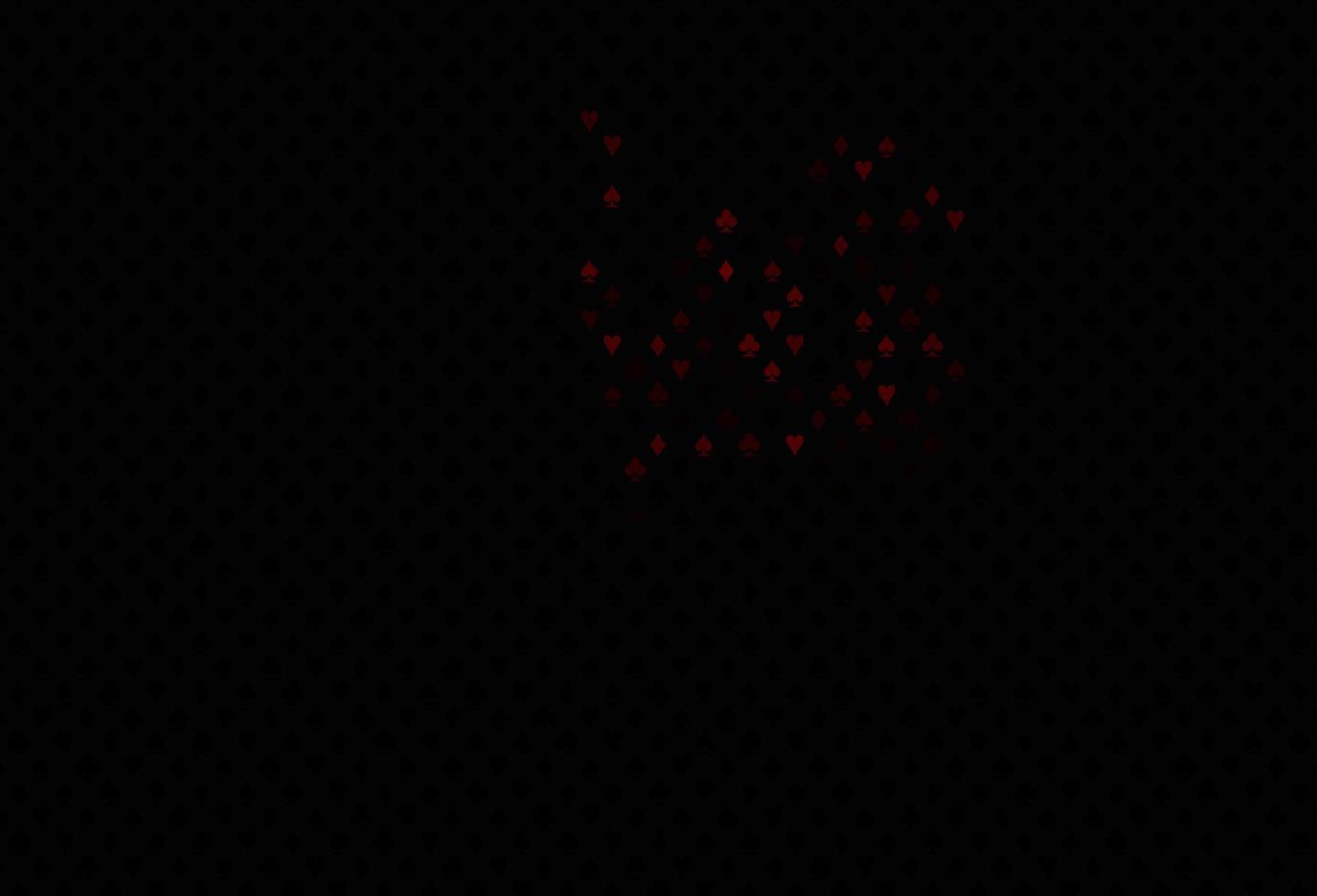 Dark red vector pattern with symbol of cards.