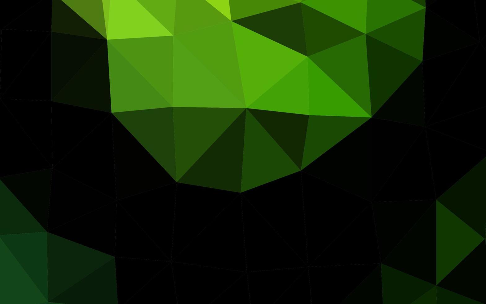 cubierta de mosaico de triángulo vector verde claro.