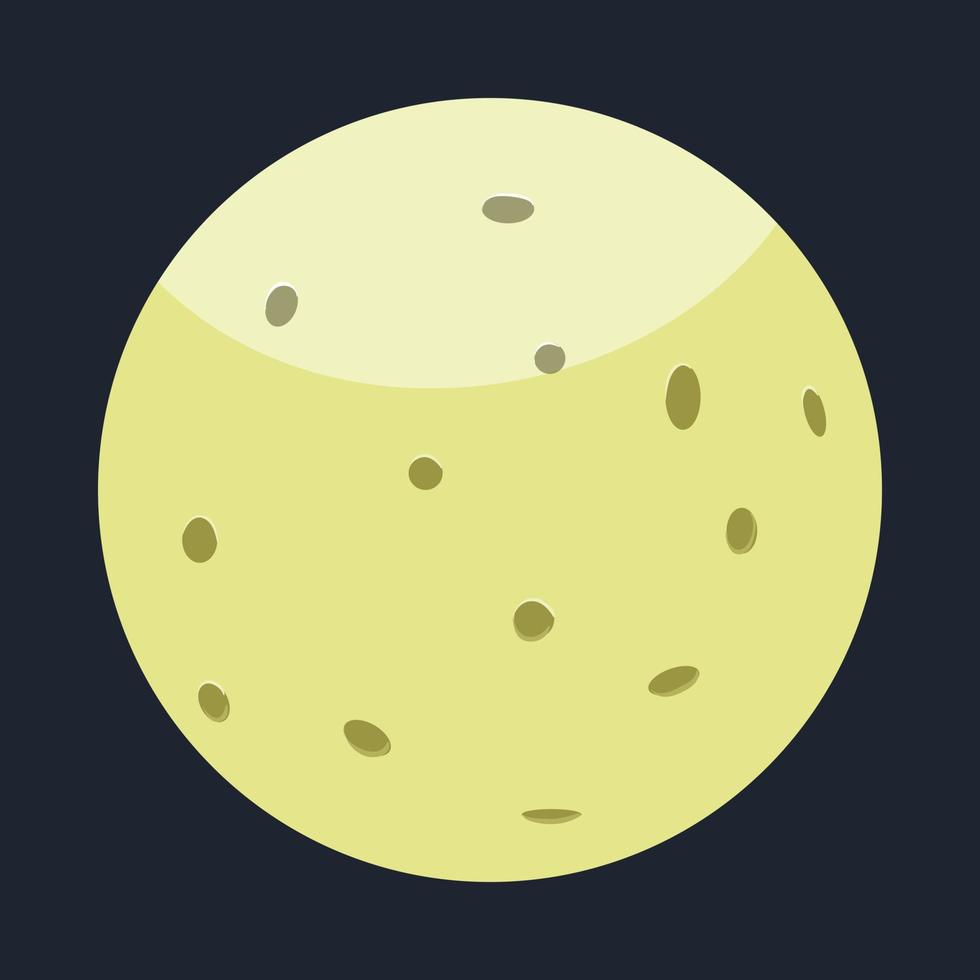 Pluto planet icon, cartoon style vector