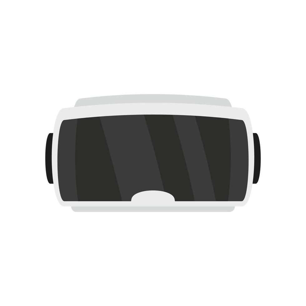 Modern game goggles icon, flat style vector