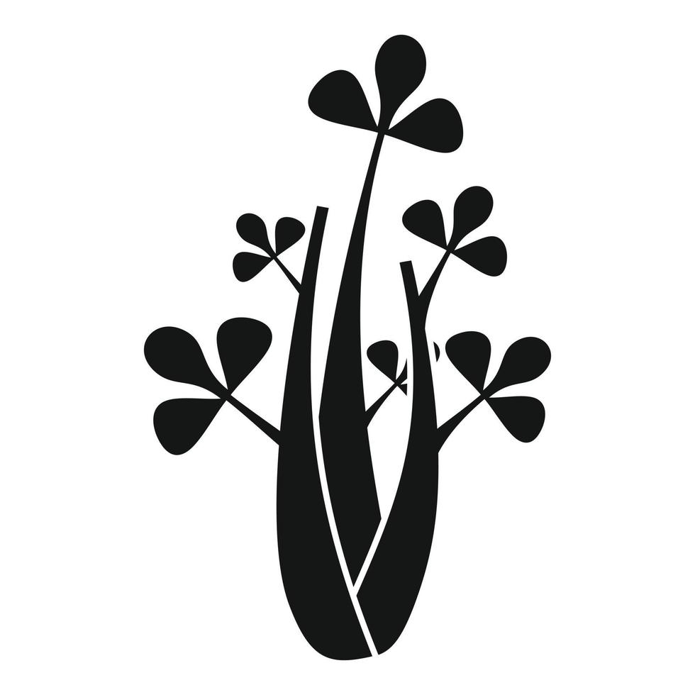 icono de hojas de apio, estilo simple vector