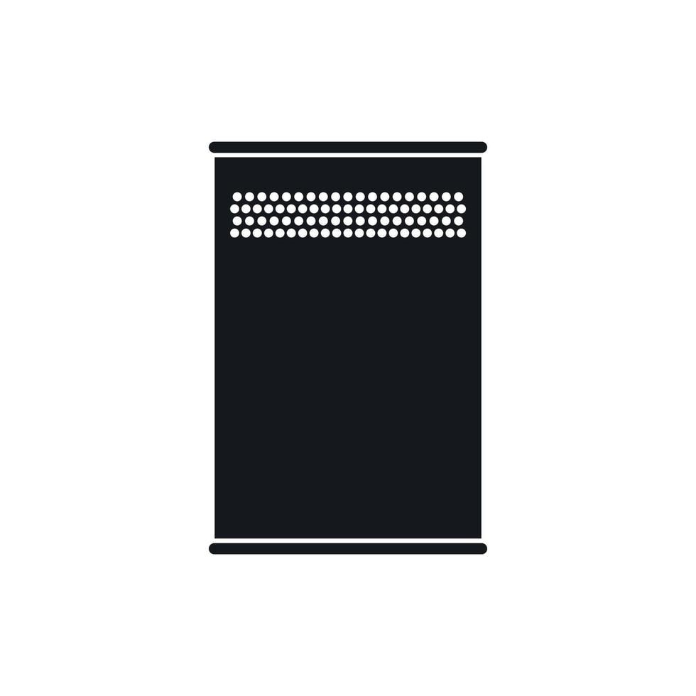 Trash can icon, simple style vector