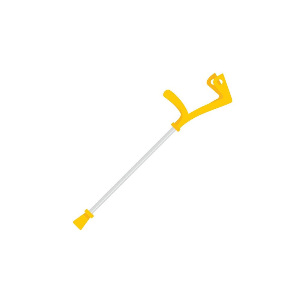 Elbow crutch icon, flat style vector