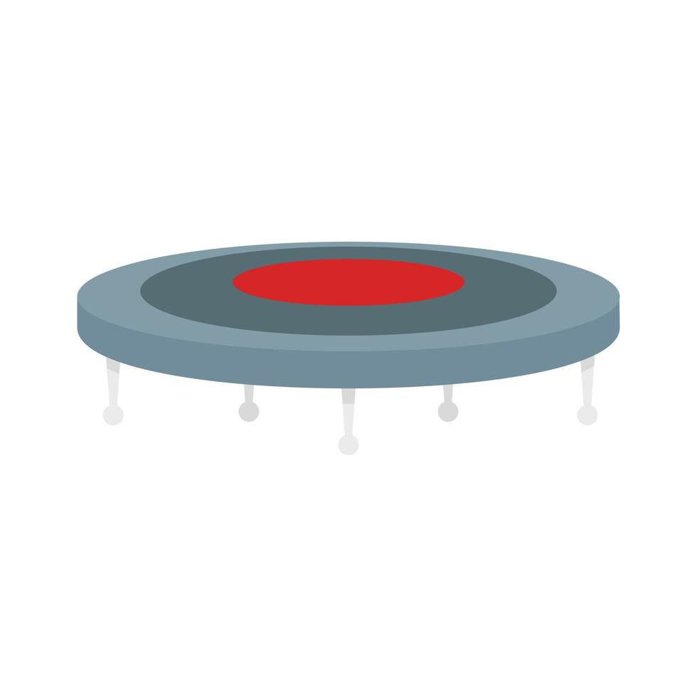 Jump trampoline icon, flat style vector