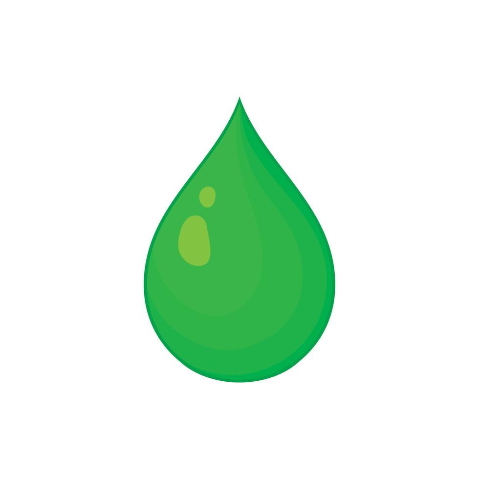 Drop of water icon, cartoon style vector