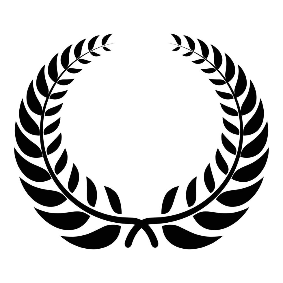 Victory wreath icon, simple style vector