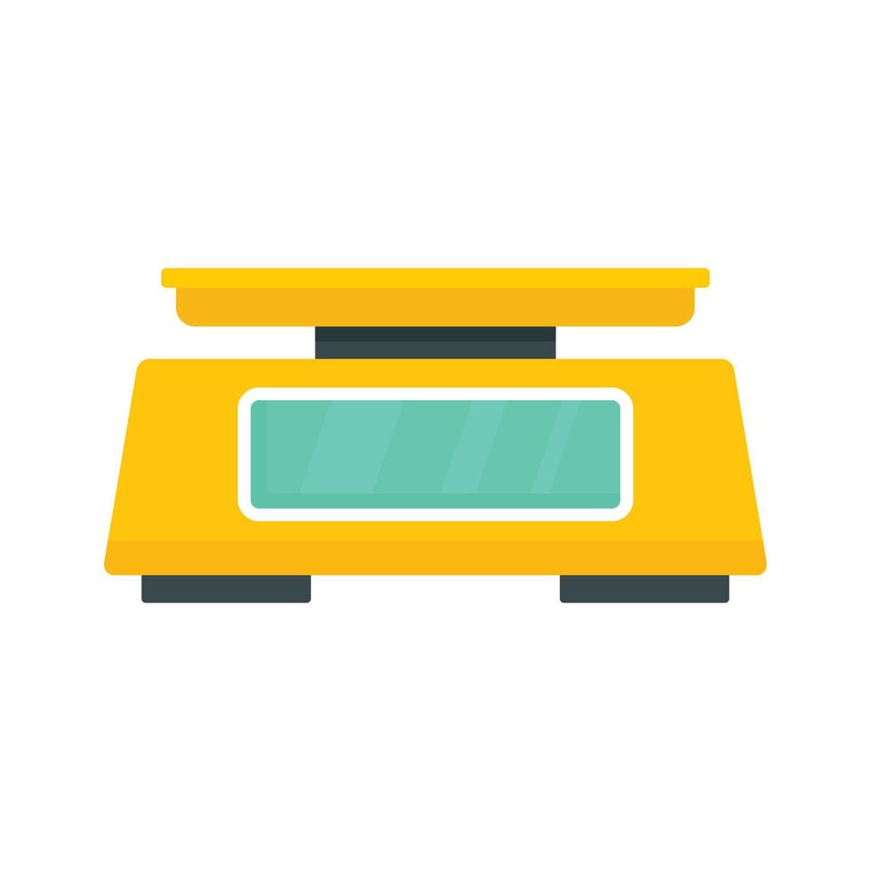 Lab scales icon, flat style vector