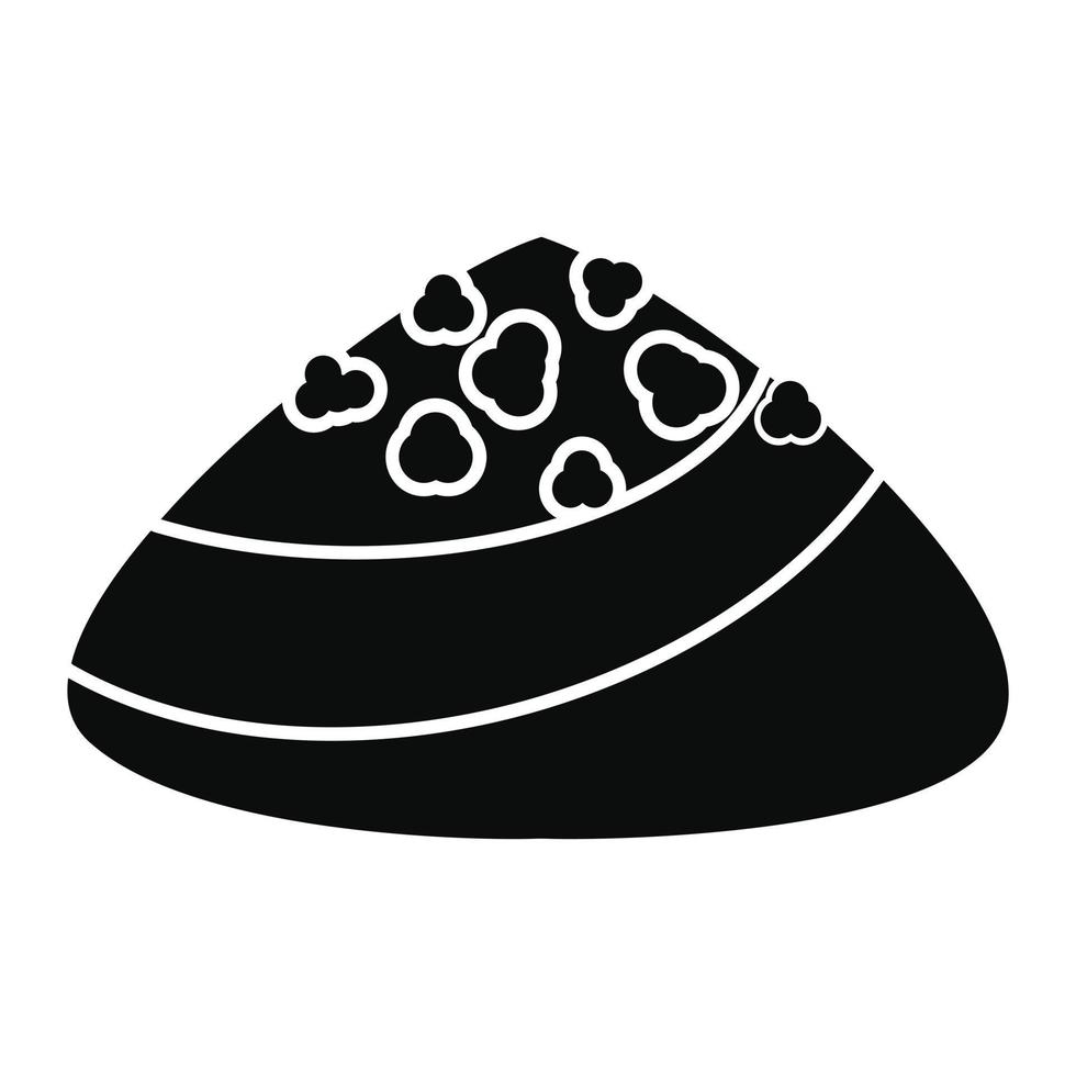 icono de bombón de choco, estilo simple vector