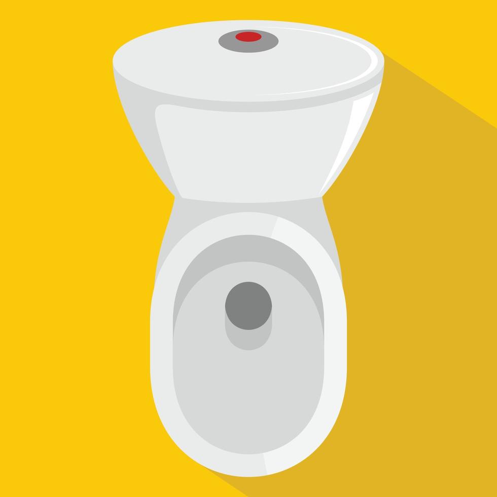 Wc icon, flat style vector