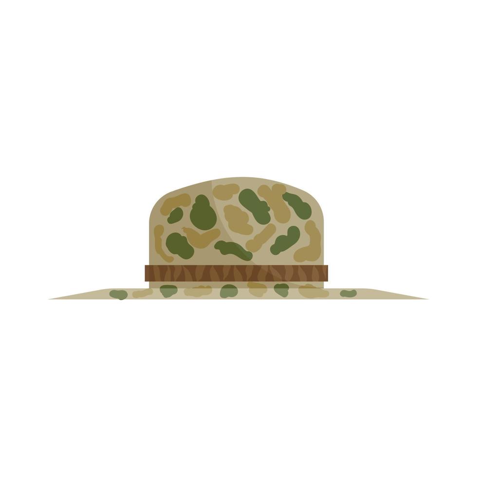 Hat of hunter icon, cartoon style vector