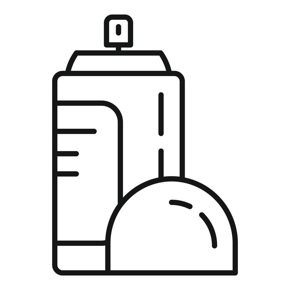 icono de spray desodorante, estilo de contorno vector