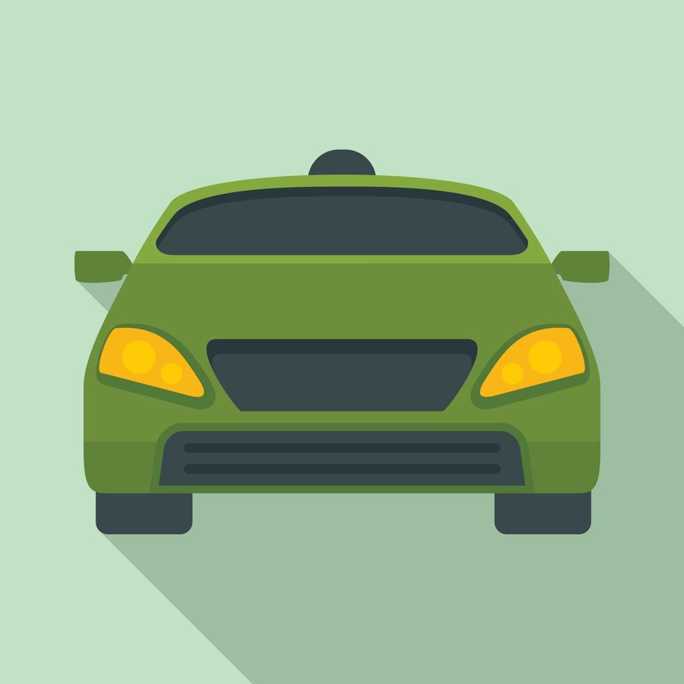 Smart modern car icon, flat style vector