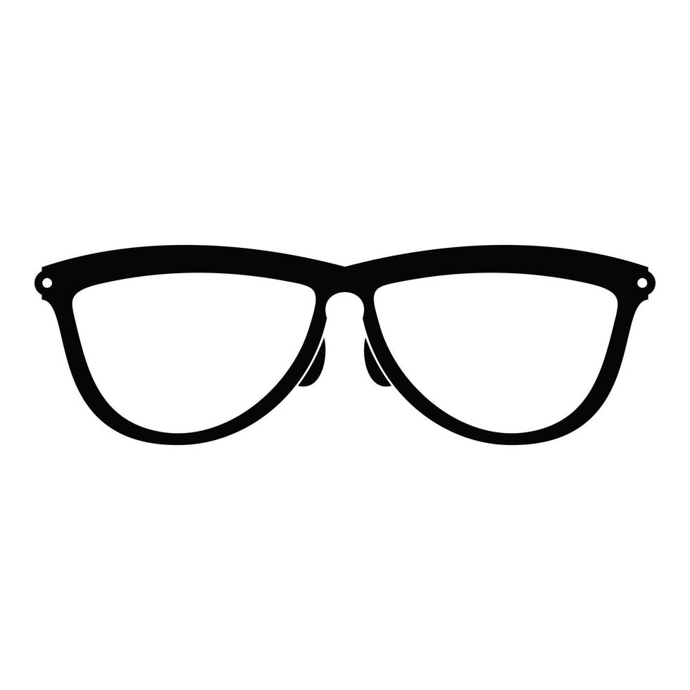Stylish eyeglasses icon, simple style. vector