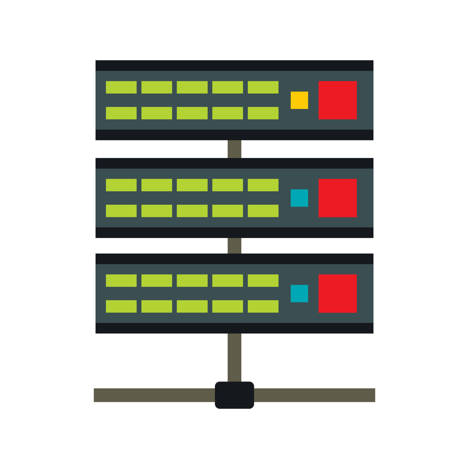 Data storage icon, flat style 14487155 Vector Art at Vecteezy