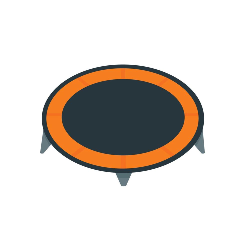 House trampoline icon, flat style vector