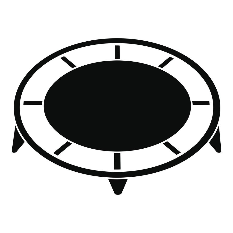 House trampoline icon, simple style vector