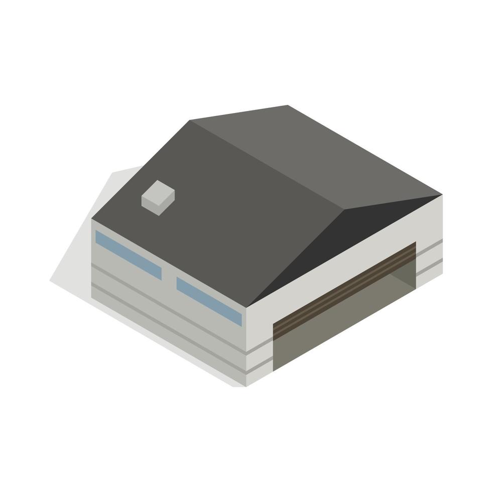 Hangar icon, isometric 3d style vector