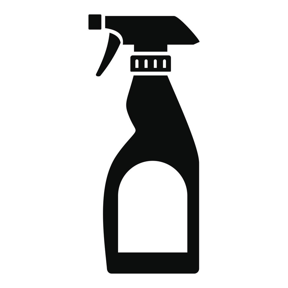 Cleaning bottle spray icon, simple style vector