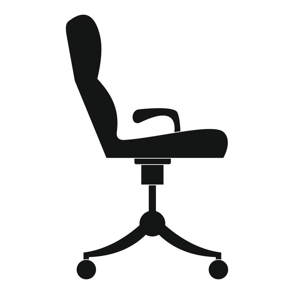 Armchair icon, simple style. vector