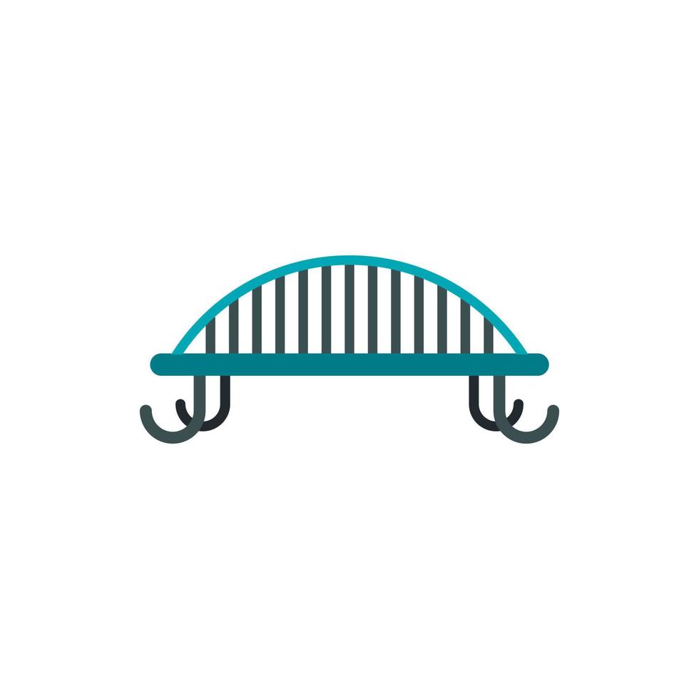 Park bench icon in flat style vector