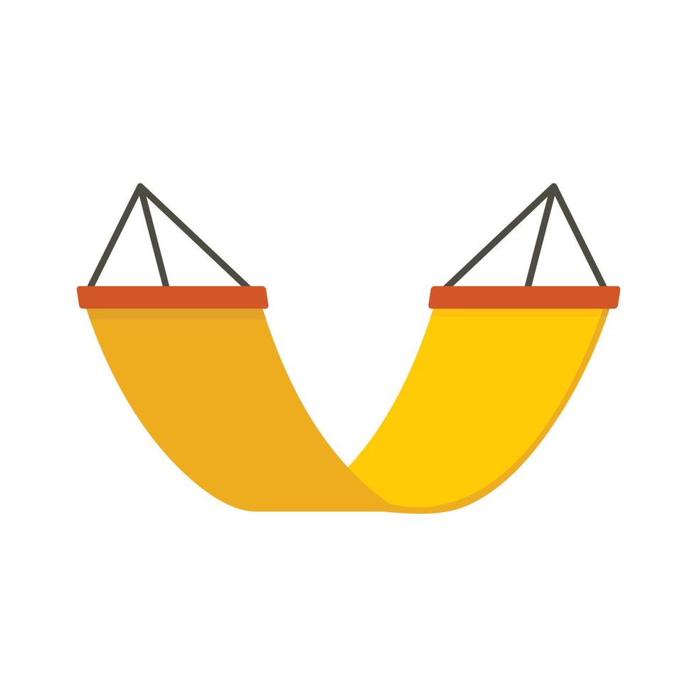 Rest hammock icon, flat style vector