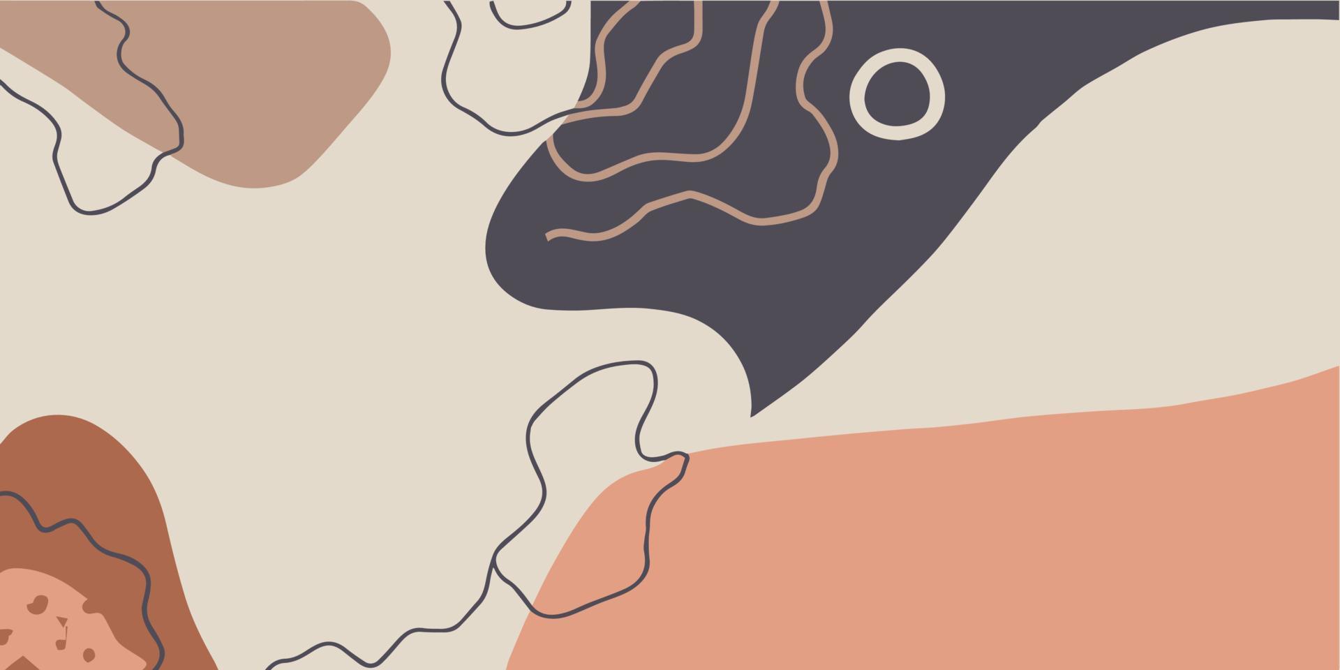 Boho simple modern vector background.