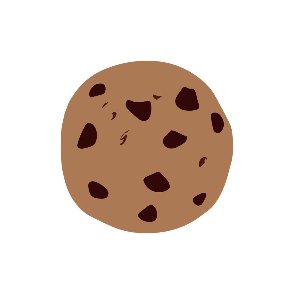Isolated cookie vector illustration.