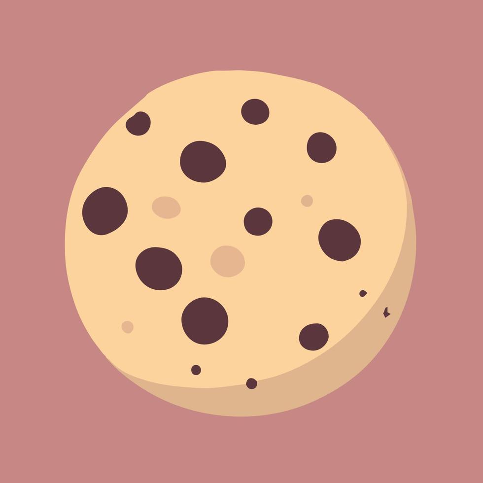 ilustración vectorial de galletas aisladas. logo de pastelería postre snack vector