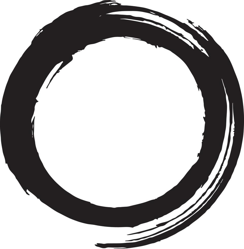 Grunge vector circle, paint brush 14487702 Vector Art at Vecteezy