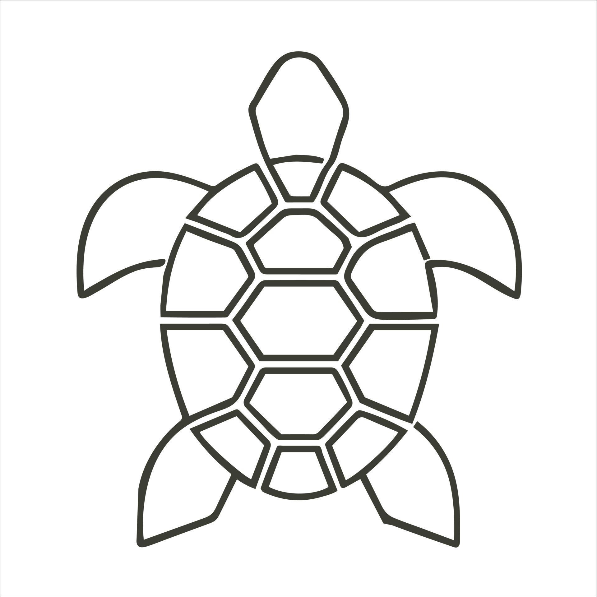 minimal-simple-turtle-outline-vector-art-of-tortoise-14487767-vector
