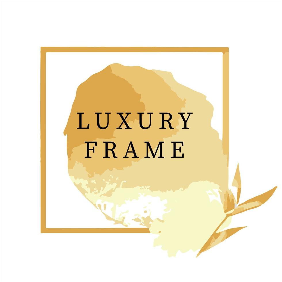 Luxury golden frame. vector