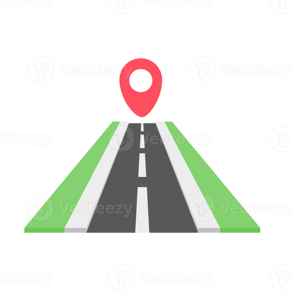 carte sur le téléphone pour la navigation. expéditeur au destinataire png