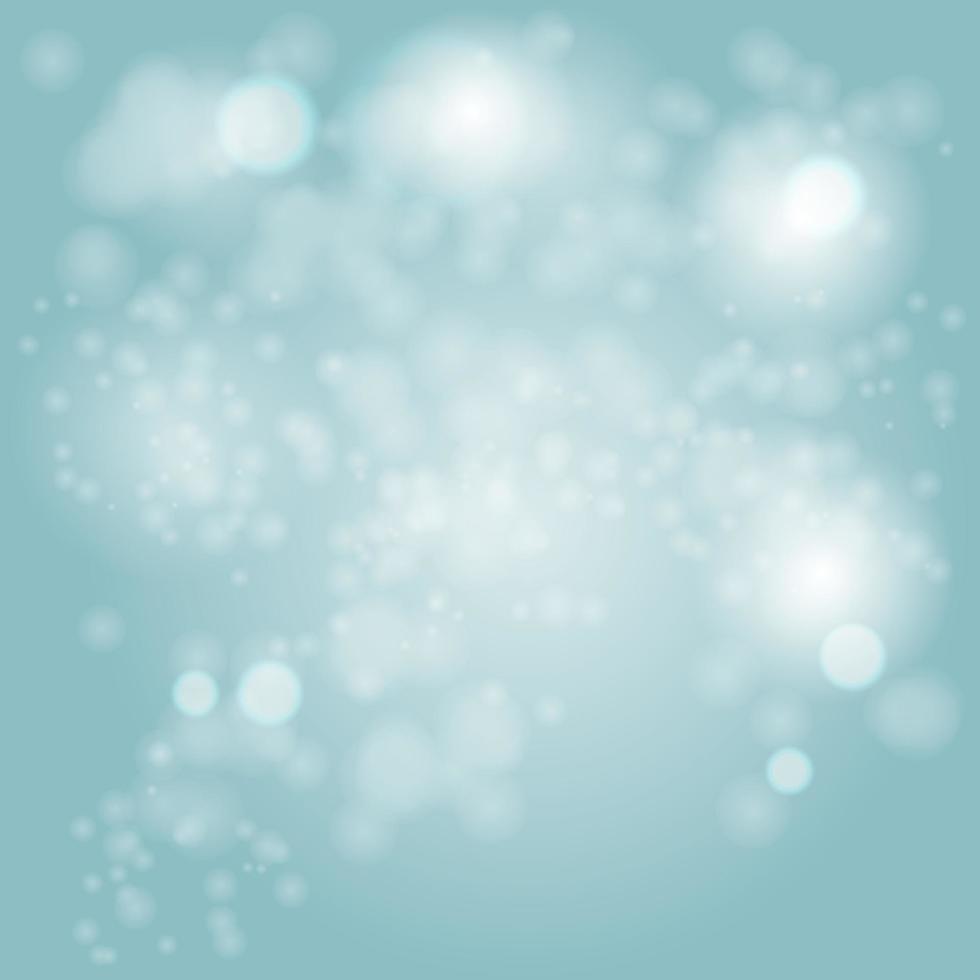 bokeh de fondo de copos de nieve de año nuevo vector