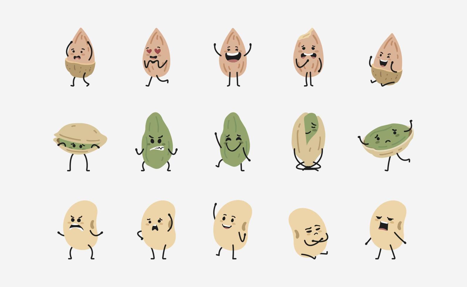 Legumes Character in flat design vector