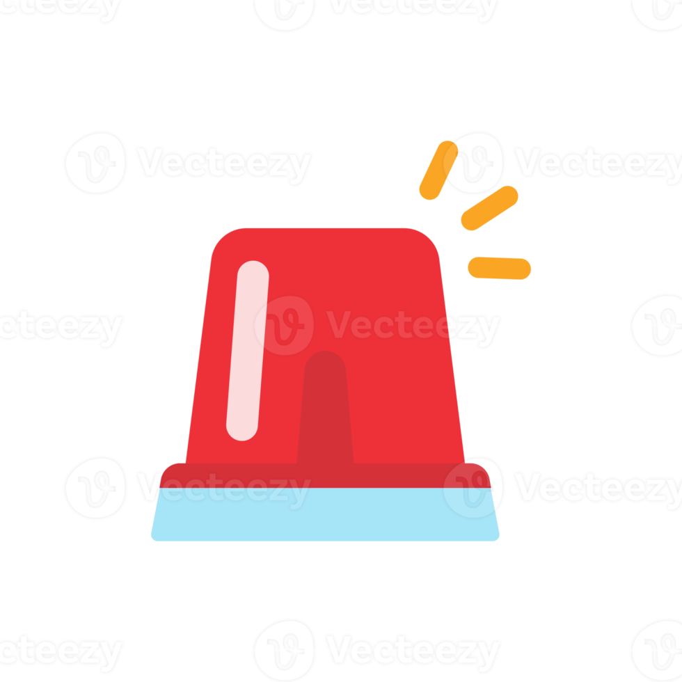 emergenza sirena icona. rischio avvertimento luce, ambulanza itinerario allarme png
