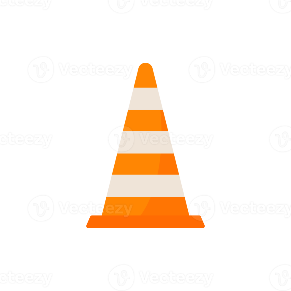 Traffic cones. Barrier cones divide the protective zone. png