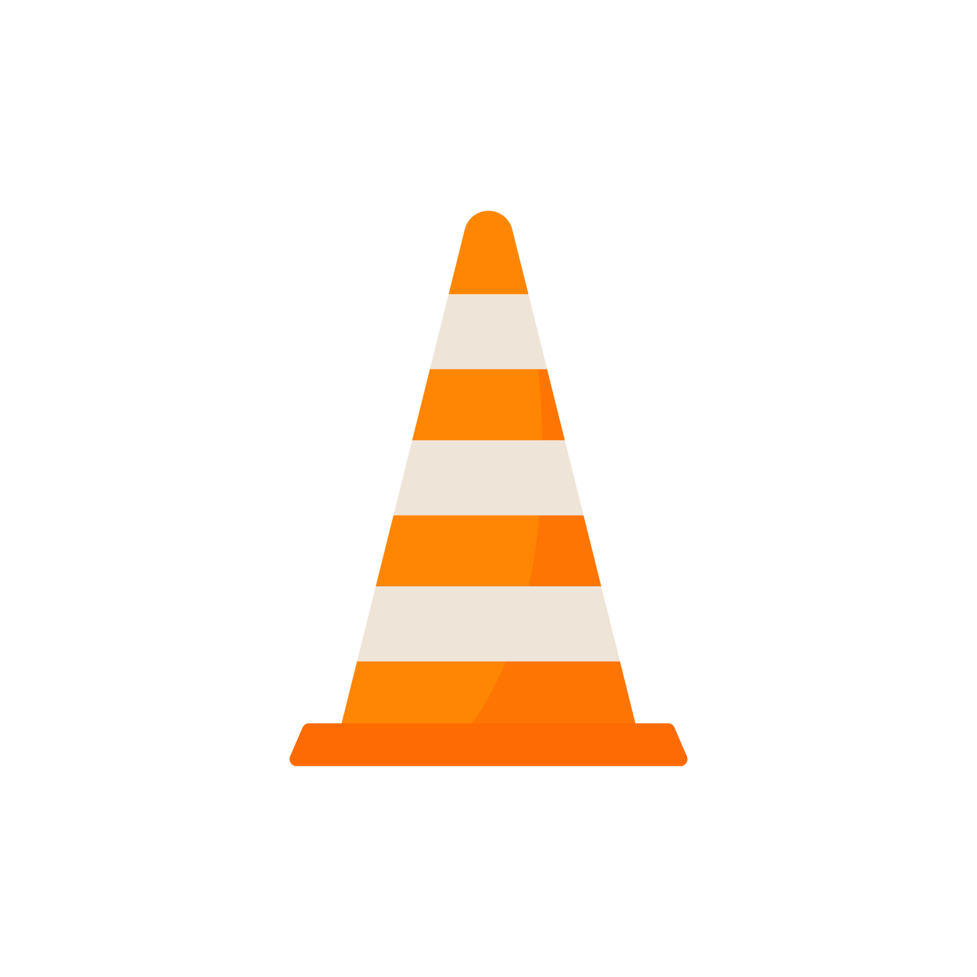 Traffic cones. Barrier cones divide the protective zone. 14488142 PNG