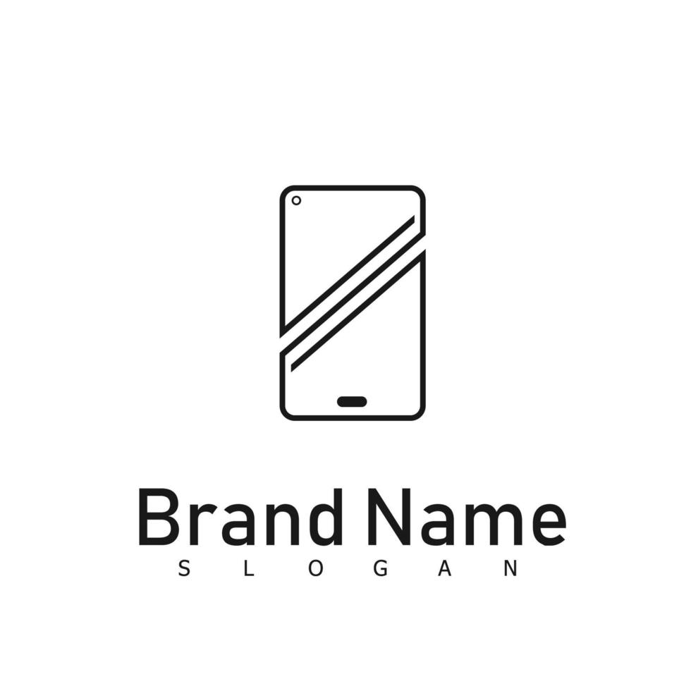 Mobile phone logo design symbol technology vector