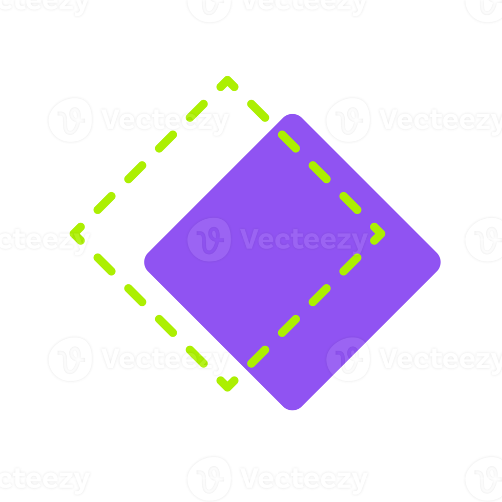 elementos de memphis. forma de estrutura de objeto de linha geométrica simples png